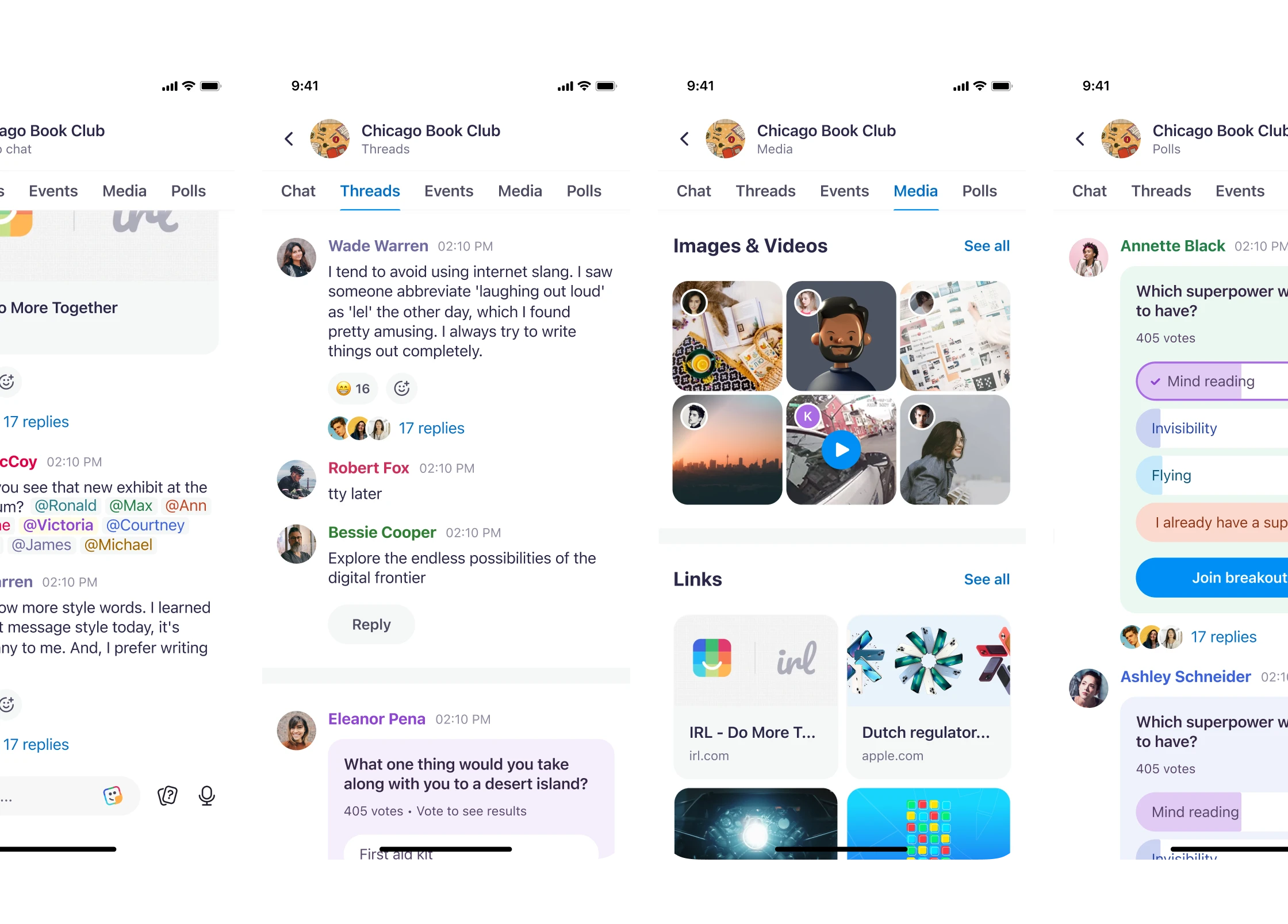 Chat - structured conversation surfaces