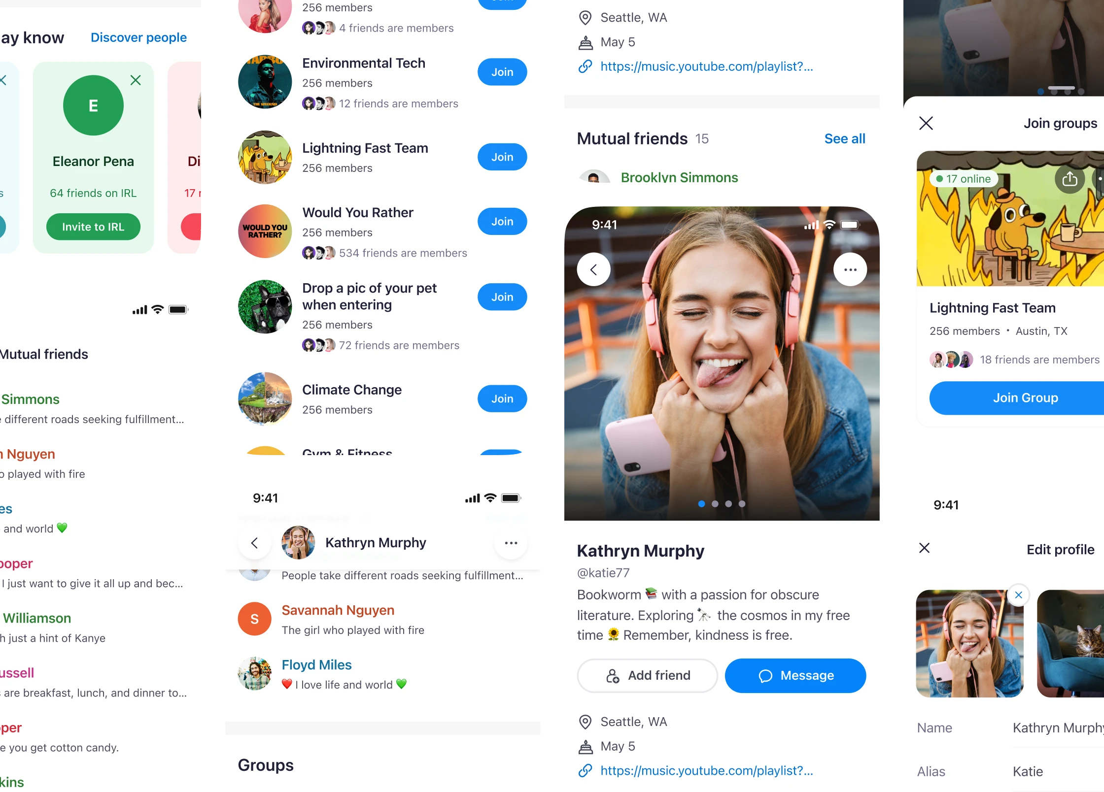 Profiles - scalable identity surface